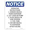 Signmission OSHA Notice, 5" Height, Operating Instructions 1. Remove Sign, 5" X 3.5", Portrait OS-NS-D-35-V-17025 - alternate 1
